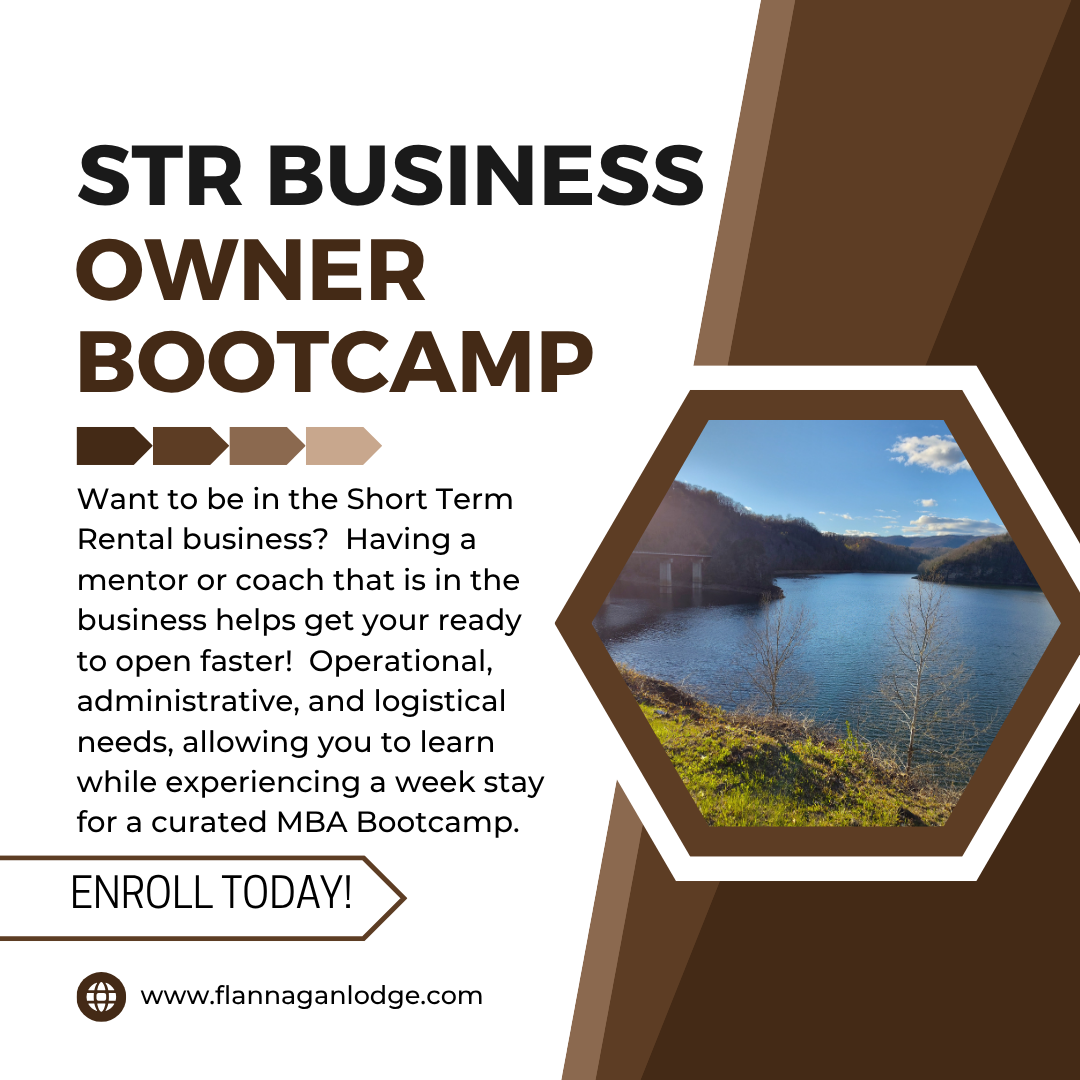 Short Term Rental Business Owner Bootcamp at Flannagan Lodge, Haysi VA